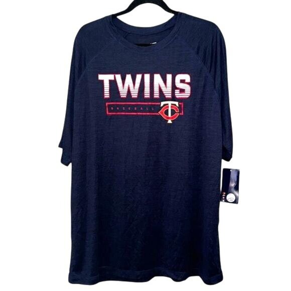 Minnesota Twins Baseball Mens T-Shirt Navy Blue XXL MLB Genuine Merchandise - Picture 1 of 7